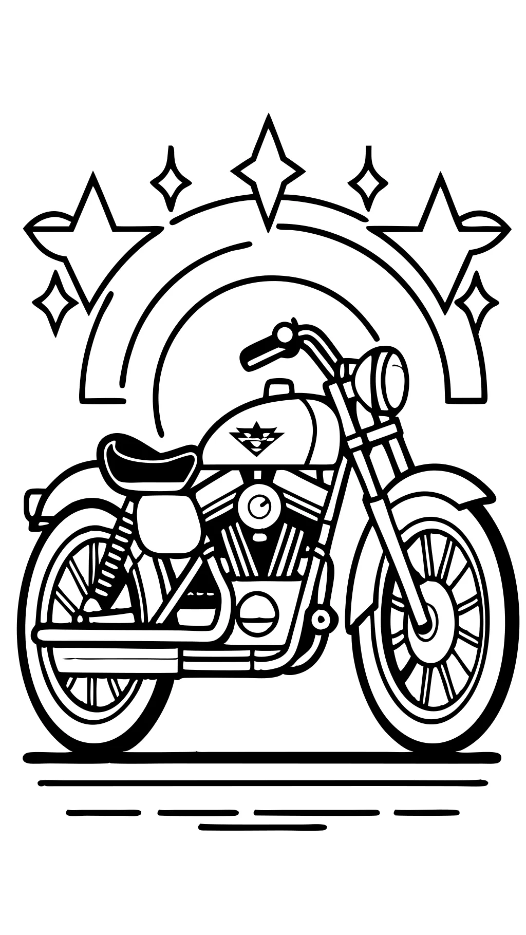 coloring pages of harley davidson